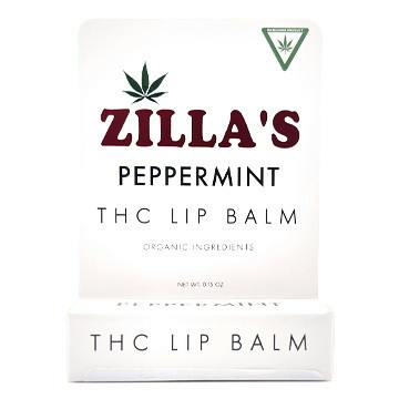 ZILLAS PEPPERMINT THC LIP BALM
