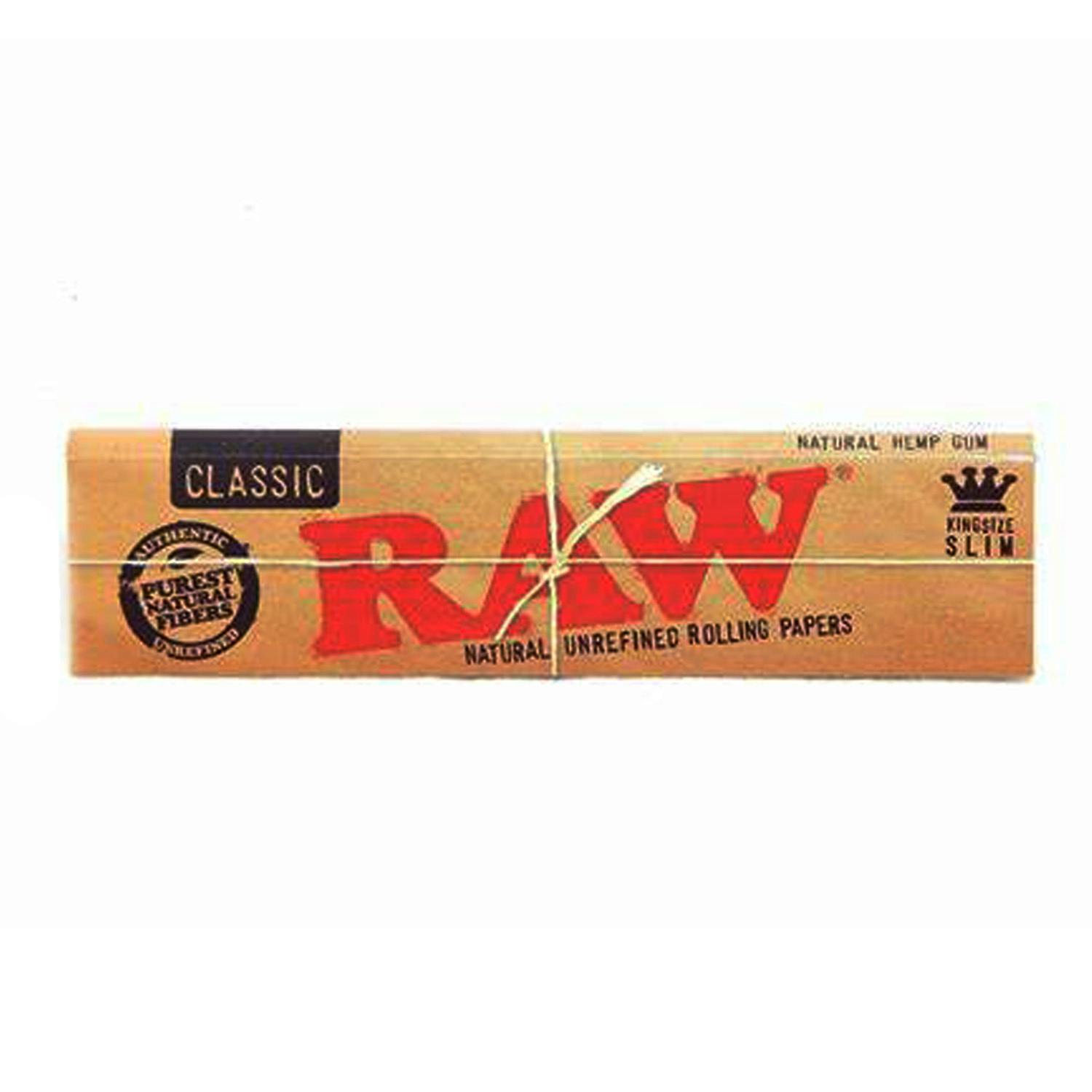 RAW CLASSIC KING SIZE SLIM ROLLING PAPERS