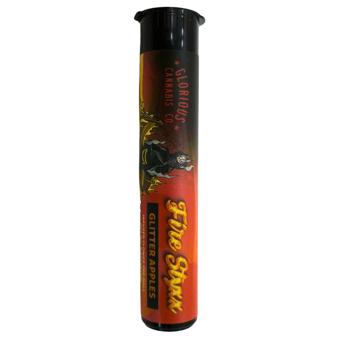 FIRE STYXX GLITTER APPLES 1G INFUSED PREROLL REC