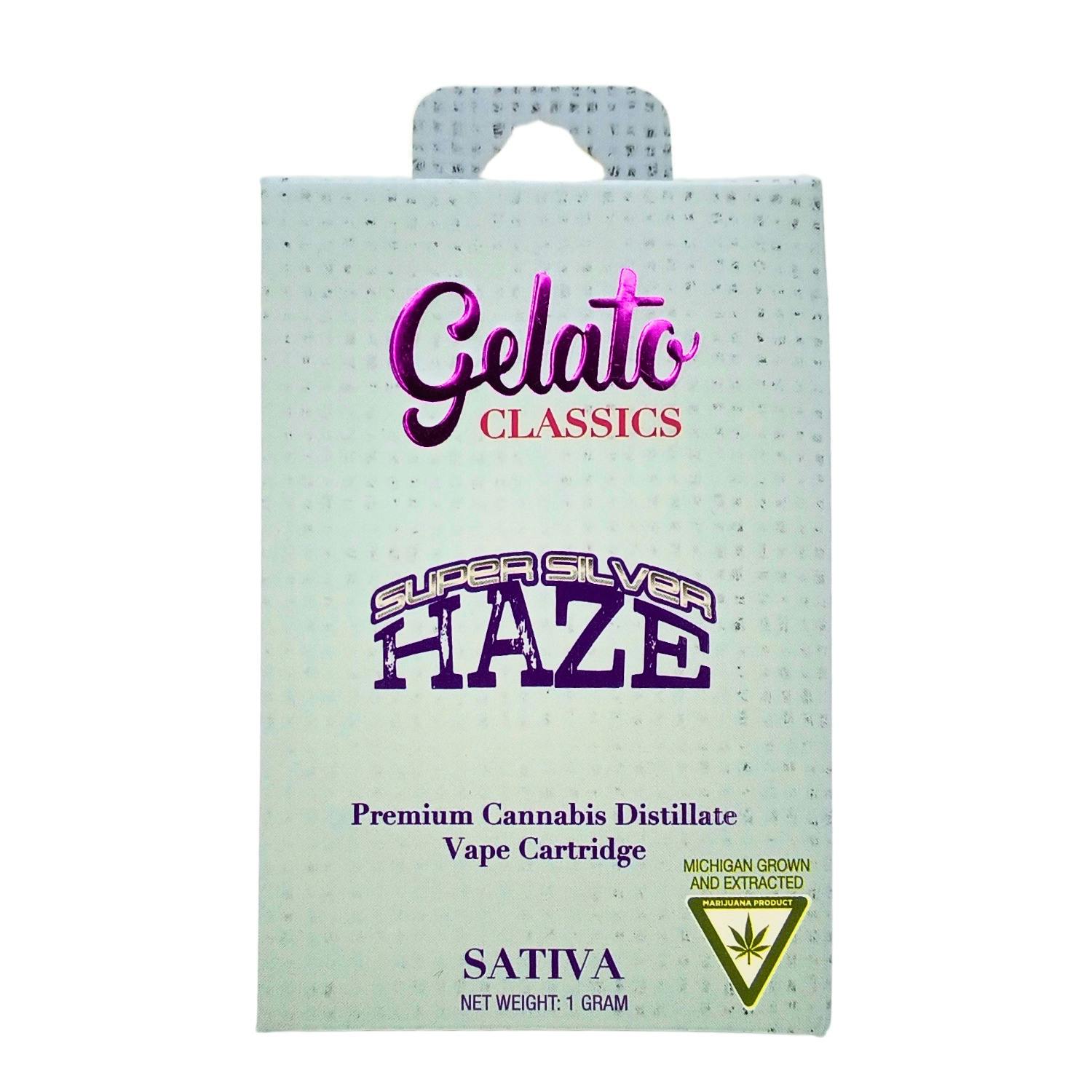 GELATO SUPER SILVER HAZE 1G VAPE CART REC