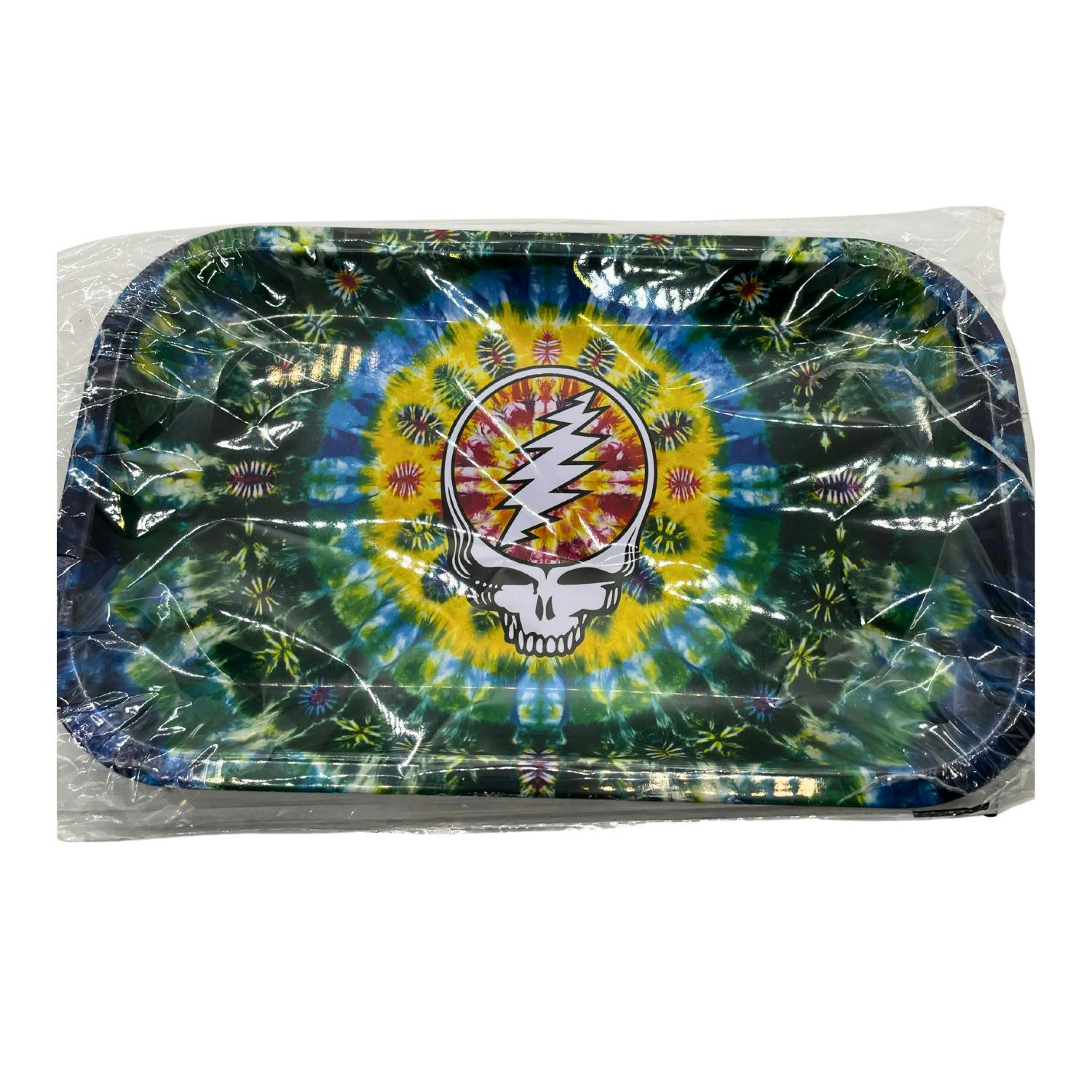 BLAZY SUSAN DEAD HEAD TIE DYE ROLLING TRAY MEDIUM REC