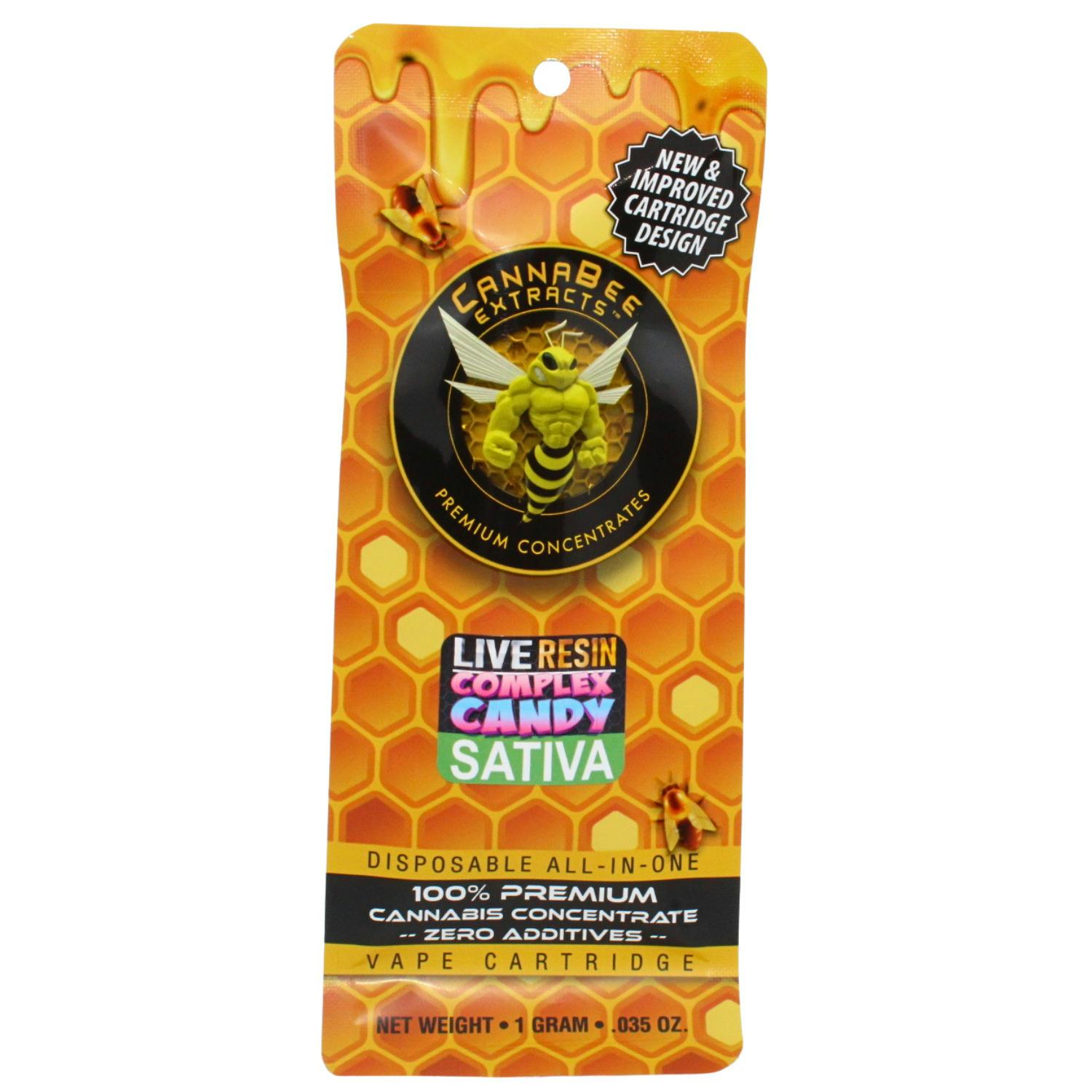 CANNABEE EXTRACTS COMPLEX CANDY 1G LIVE RESIN DISPOSABLE VAPE REC