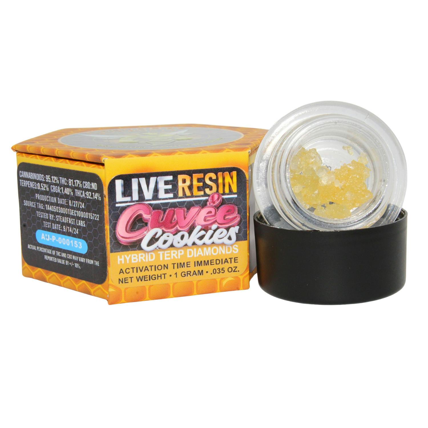 CANNABEE EXTRACTS CUV'EE COOKIES 1G LR TERP DIAMONDS REC