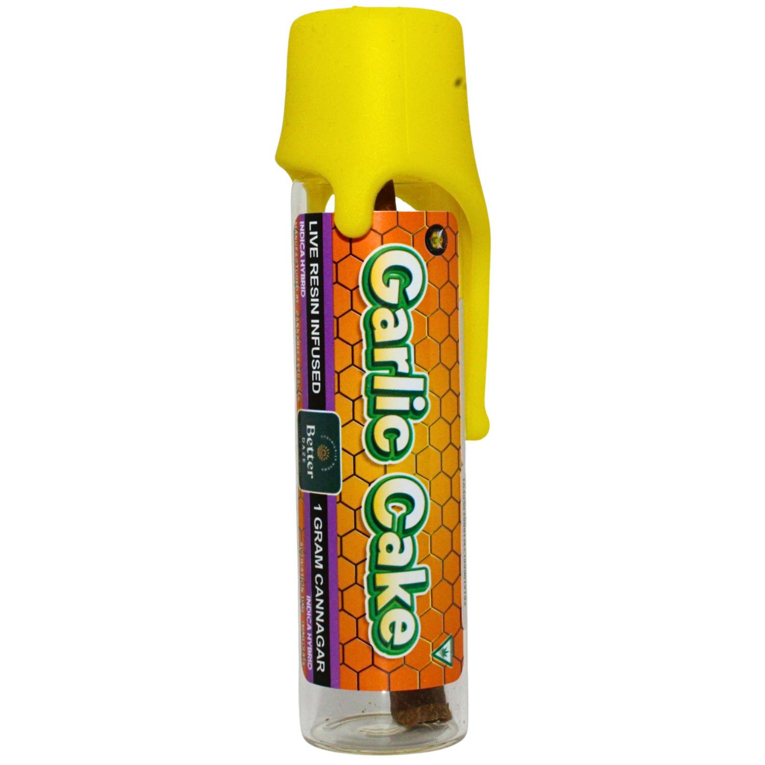 CANNABEE EXTRACTS GARLIC CAKE 1G LIVE RESIN CANNAGARS REC