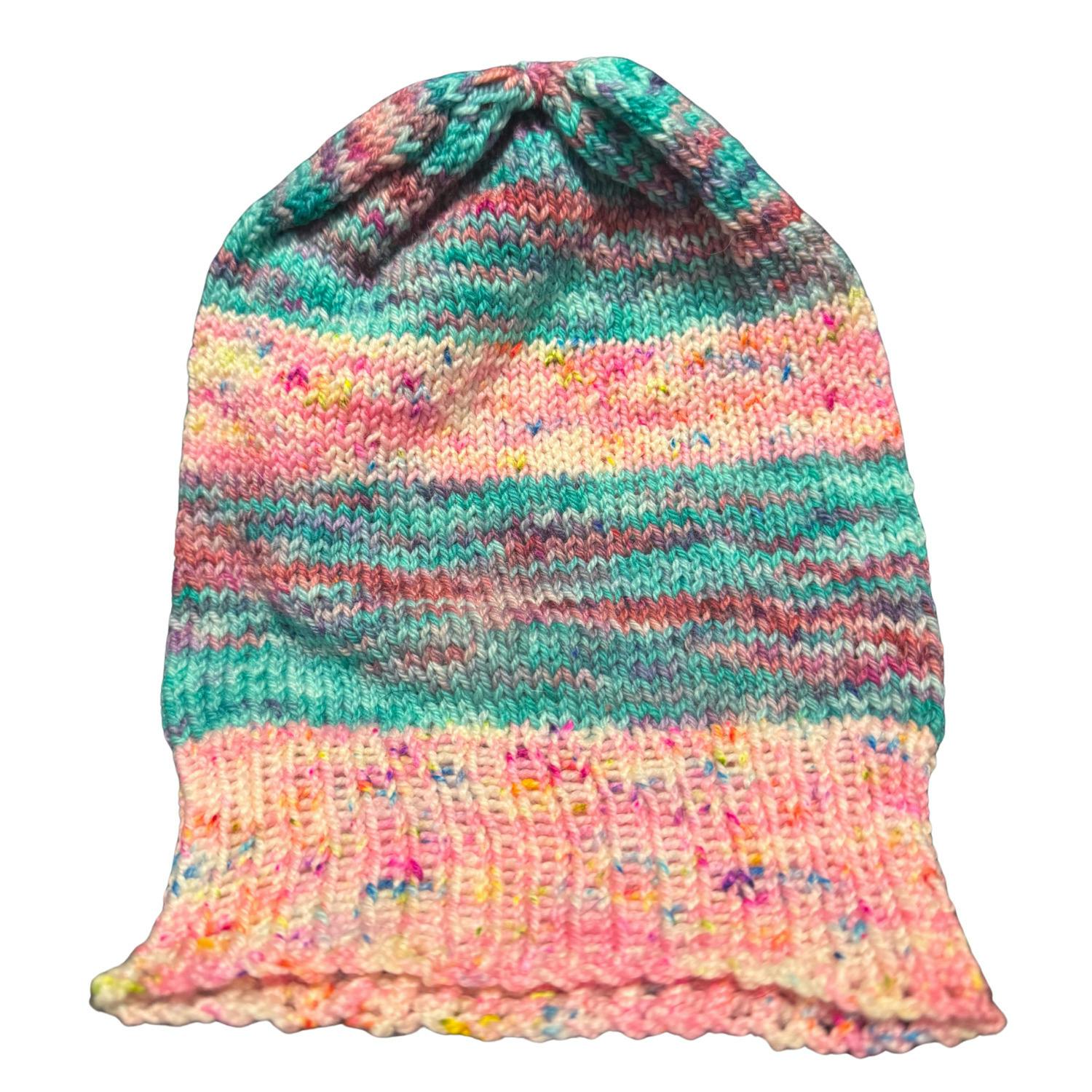GALILEOCRAFTS PINK AND TEAL WITH 'SPRINKLES' HAT