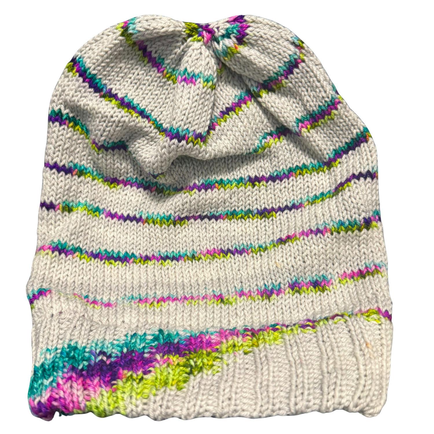GALILEOCRAFTS GREY WITH NEON COOL TONE STRIPED HAT