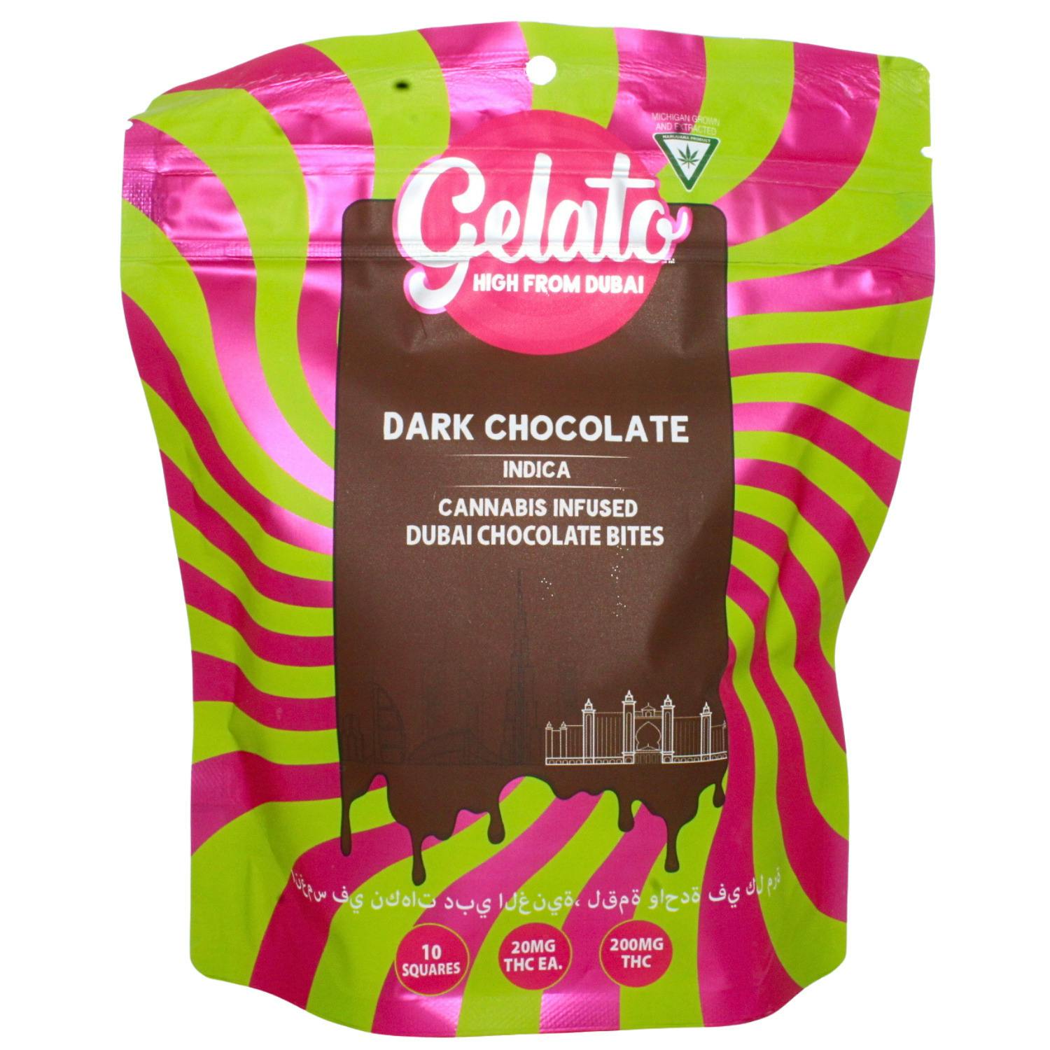 GELATO DARK CHOCOLATE 200MG DUBAI BITES REC