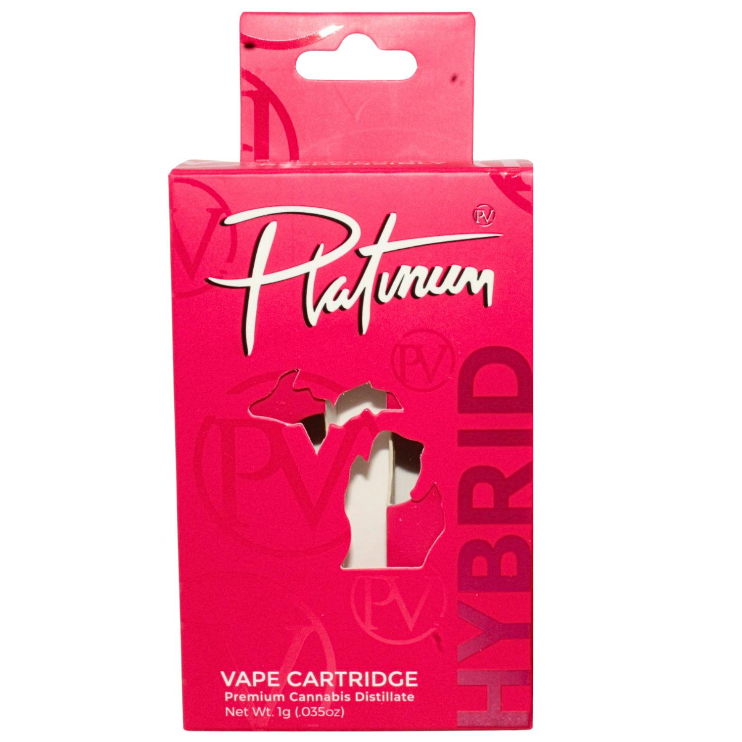 PLATINUM VAPE RED LICORICE 1G VAPE CART REC