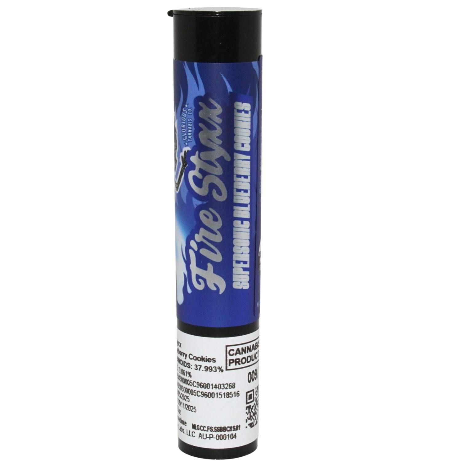 FIRE STYXX SUPERSONIC BLUEBERRY COOKIES 1G INFUSED PREROLL REC