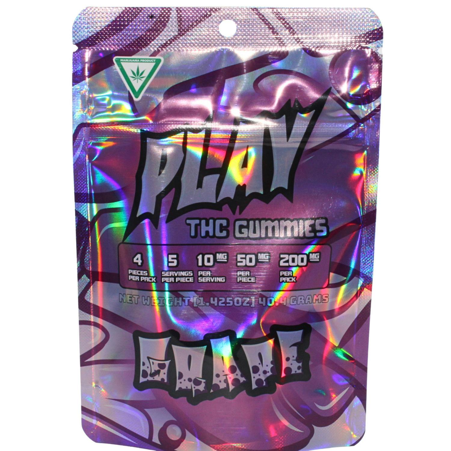 PLAY GRAPE 200MG GUMMIES REC