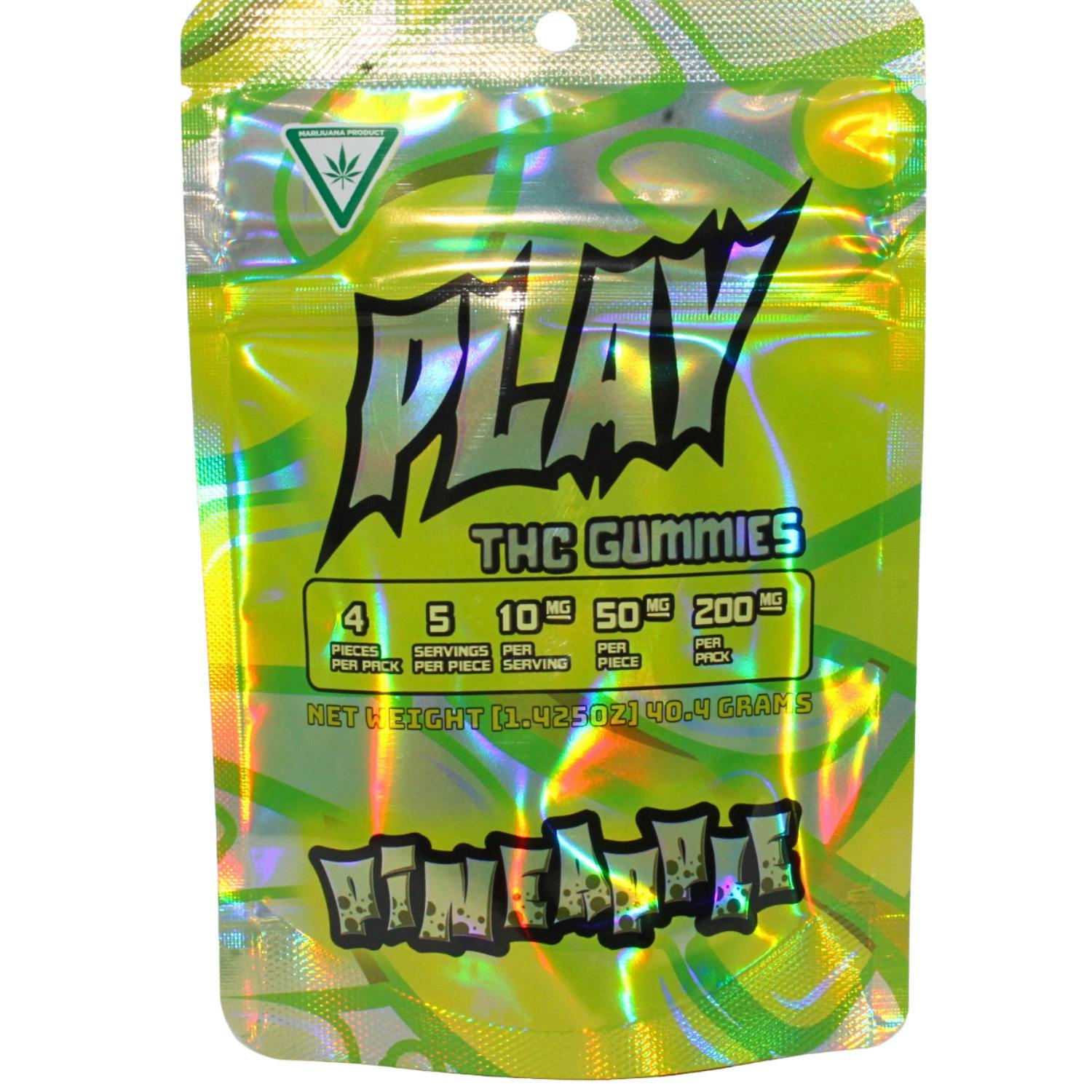 PLAY PINEAPPLE 200MG GUMMIES REC