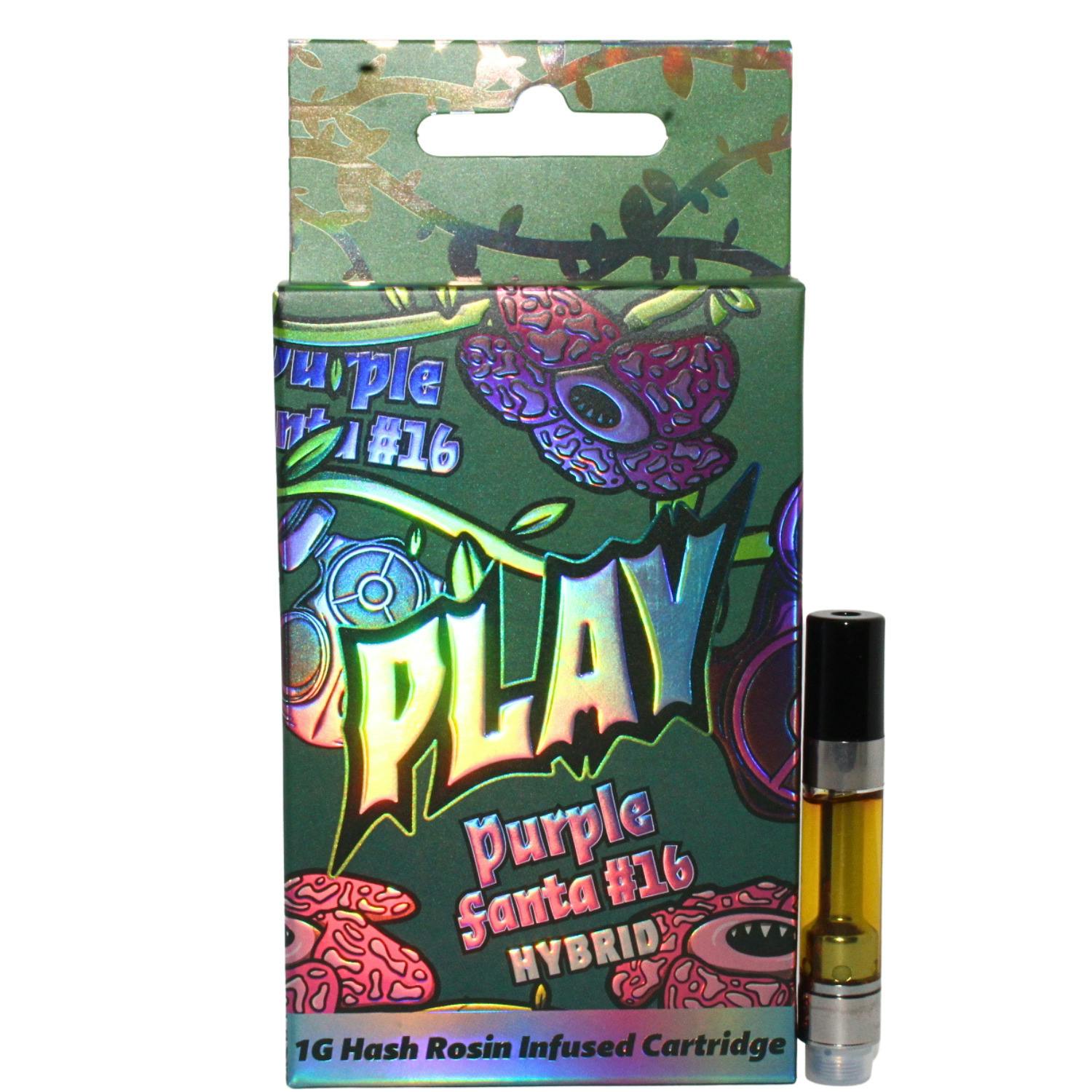 PLAY PURPLE FANTA 1G HASH ROSIN INFUSED VAPE CART REC