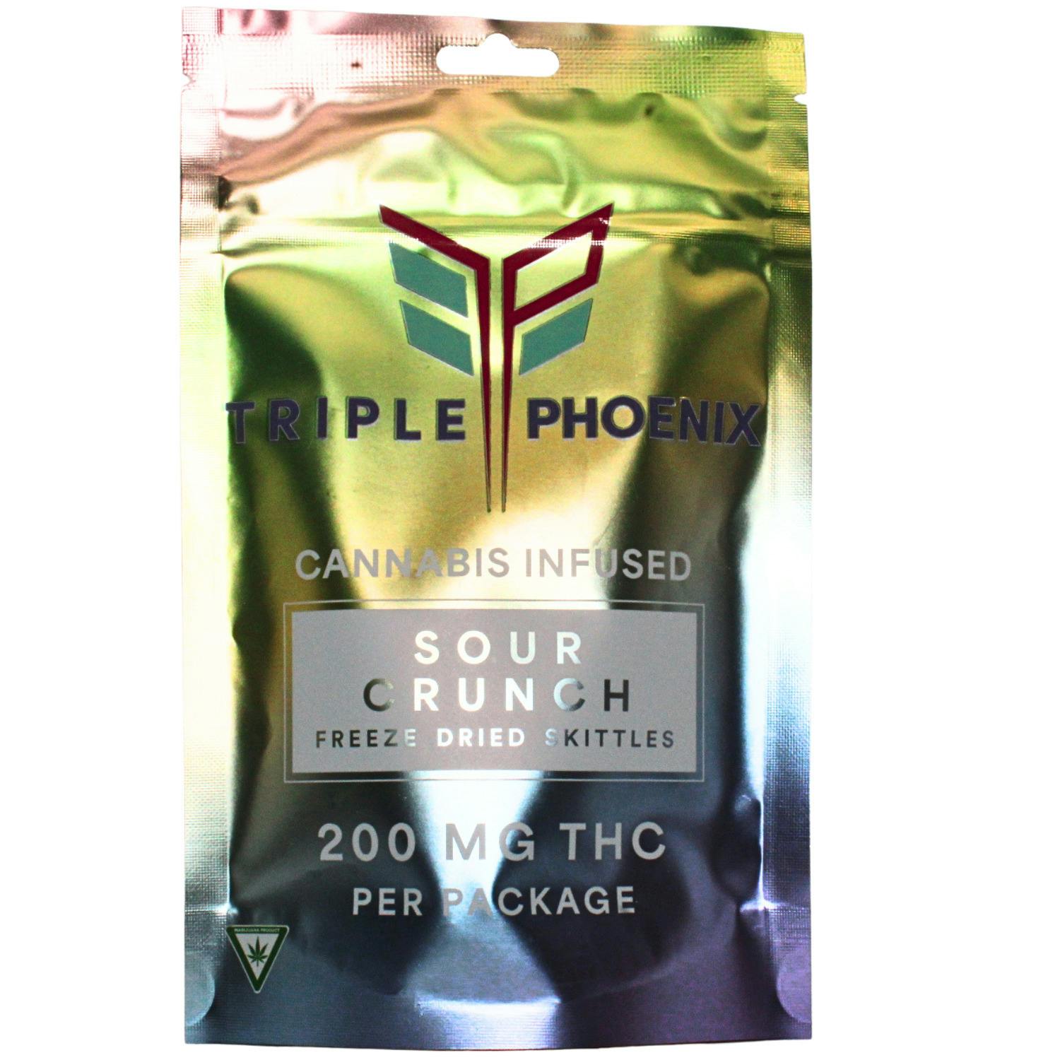 TRIPLE PHOENIX SOUR CRUNCH 200MG FREEZE DRIED SOUR SKITTLES REC