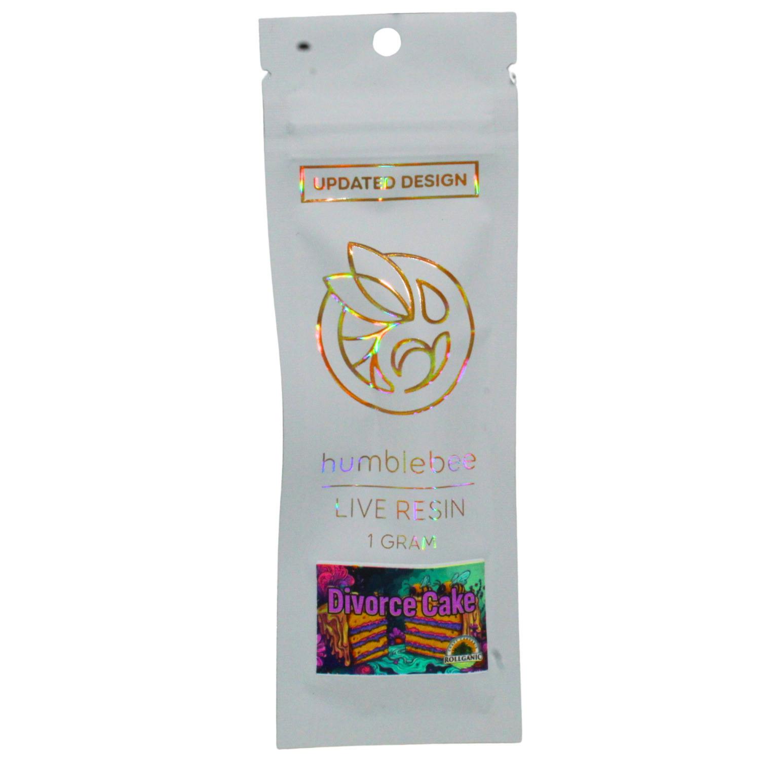 HUMBLEBEE DIVORCE CAKE X STRAWBERRY SHORTCAKE 1G LIVE RESIN VAPE CART REC
