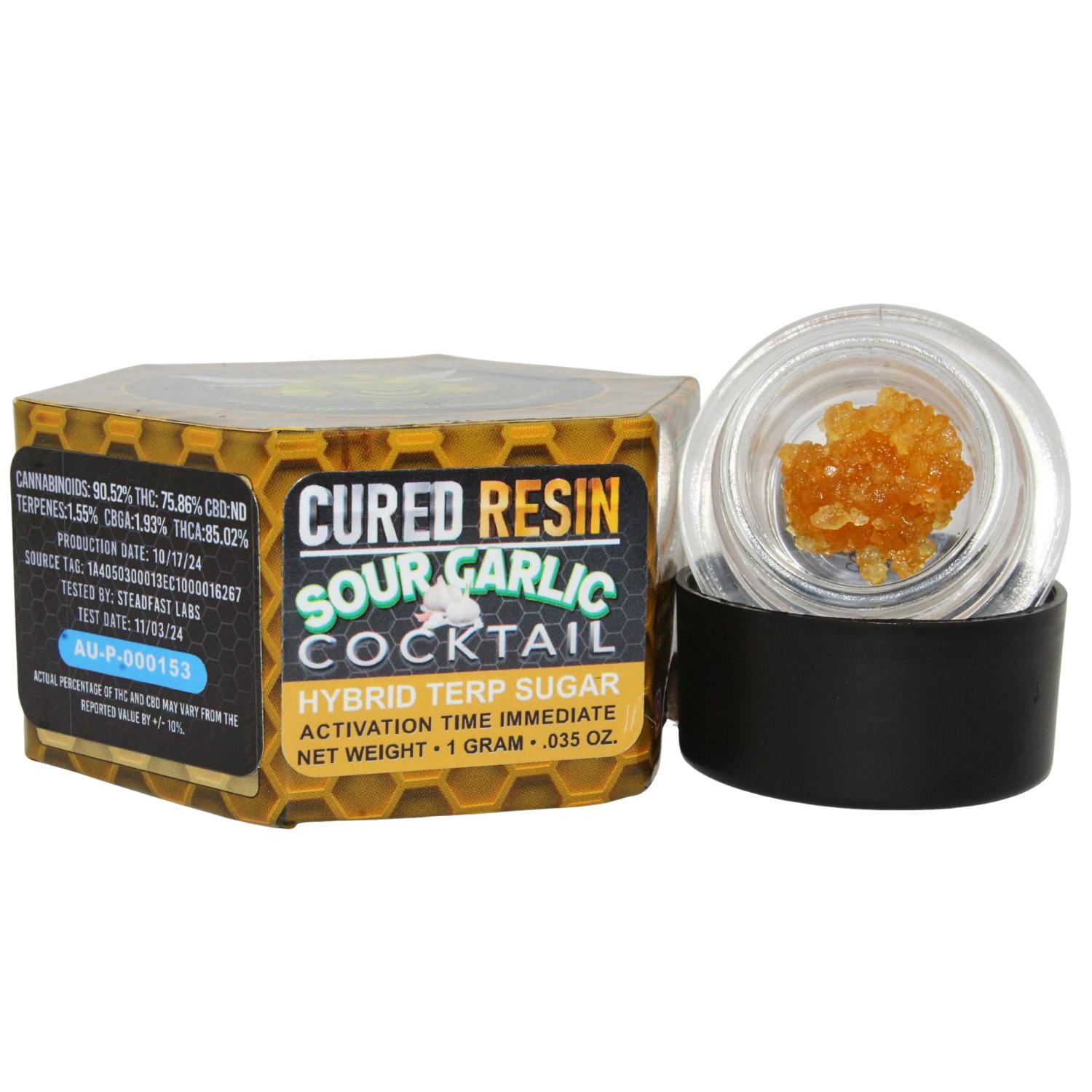 CANNABEE EXTRACTS SOUR GARLIC COCKTAIL 1G CR TERP SUGAR REC