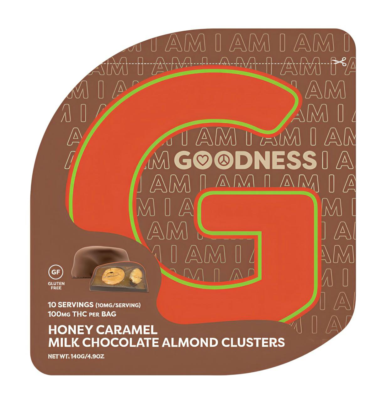 Honey Caramel Milk Chocolate Almond Clusters | 10pk | 100mg THC