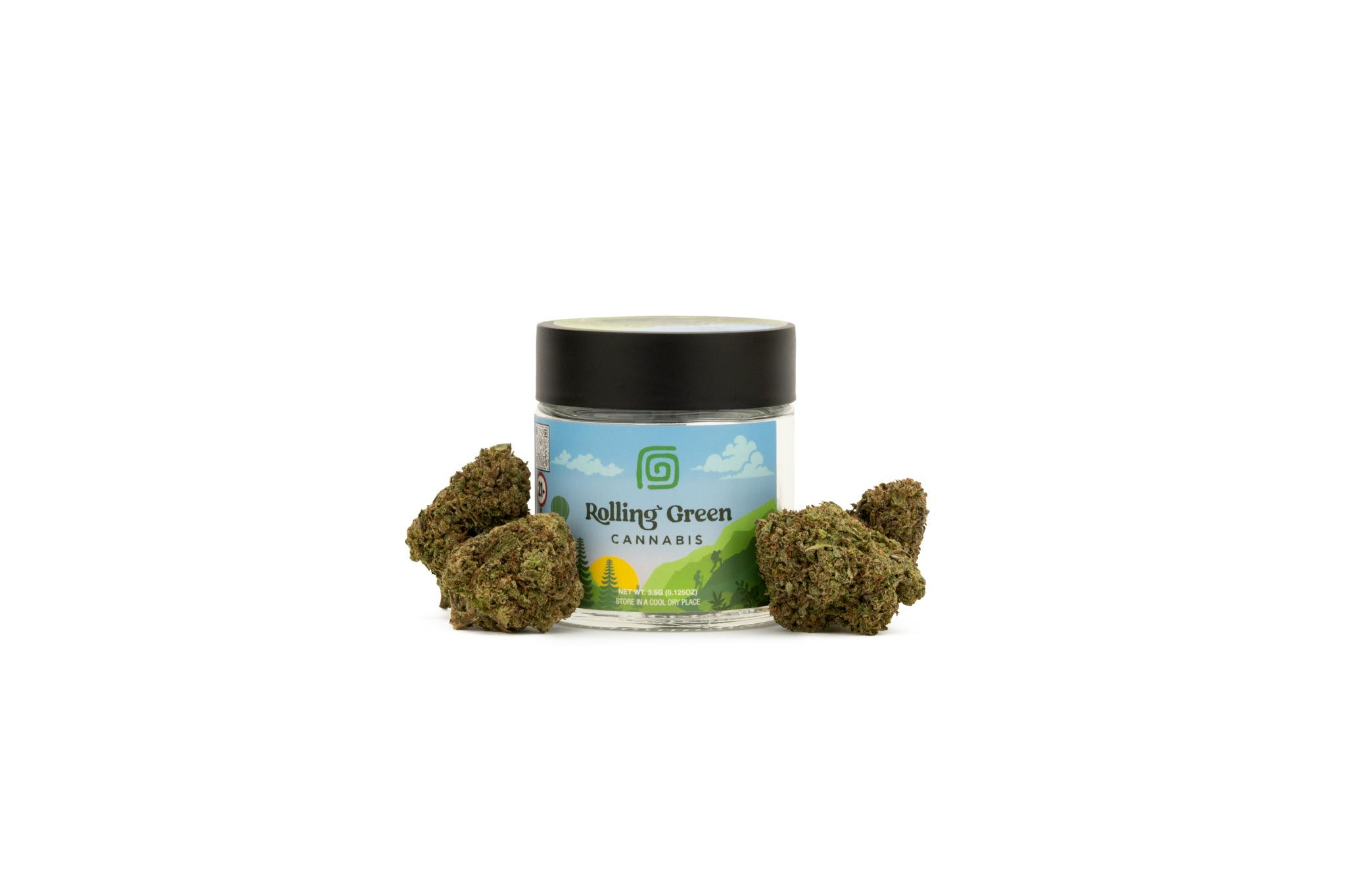 Rolling Green | Banana Cream Gelato Flower | 3.5g