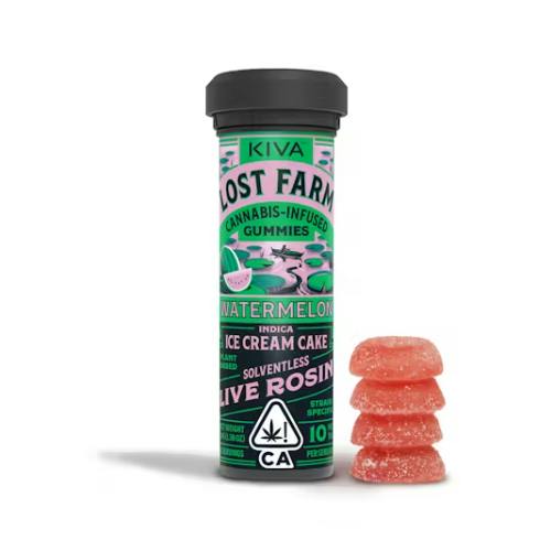 Watermelon 'Ice Cream Cake' Live Rosin Gummies | 100mg | 10ct | 10mg/ea