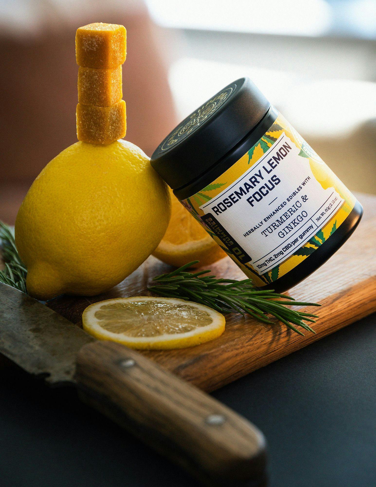 Super Naturals | Edibles | Rosemary Lemon Focus | 10mg THC |10mg CBD|10mg Per Gummy