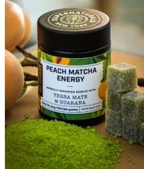 Super Naturals | Edibles | Peach Matcha Energy | THC | CBD|10mg Per Gummy 10PK