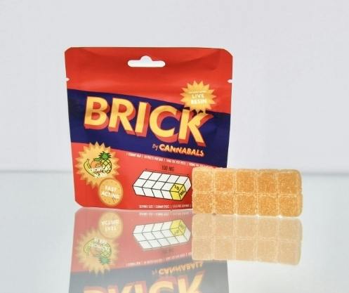 Cannabals | Gummies | Infused Live Resin Brick | Tropical Blast (Hybrid) | 10mg x 10ct