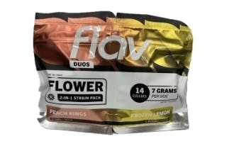 Flav | Duo Flower | 2 IN 1 | Peach Rings & Frozen Lemon | 7g+7g