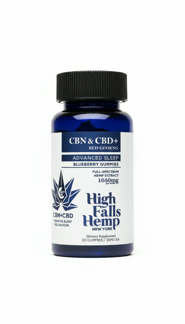 High Falls Hemp | CBD | Blueberry (Advance Sleep) | Gummies | 30ct