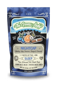 The Green Lady | Edibles | Sleep-Nightcap | 1:1 THC:CBN | 10mg x 10ct