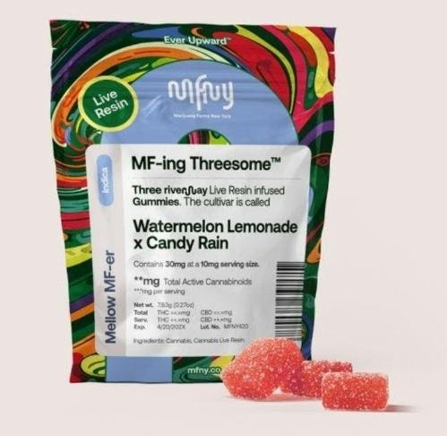 Mfny | Live Resin Edible | Watermelon Lemonade x Candy Rain | 10ct