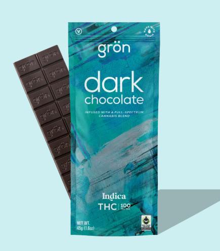 Gron | Edibles | Dark Chocolate - Indica | 100mg THC