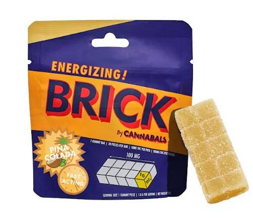 Cannabals | Gummies | Brick | Pina Colada| 100mg x 10ct