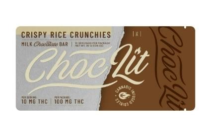 Choc Lit | Chocolate Bar | Crispy Rice Crunchies | 100mg
