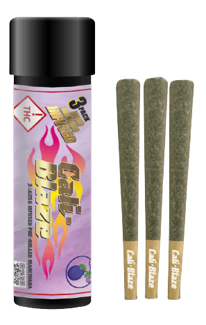 BLUEBERRY - SHERBA FROST - 3PK LIQUID DIAMOND INFUSED PRE ROLLS