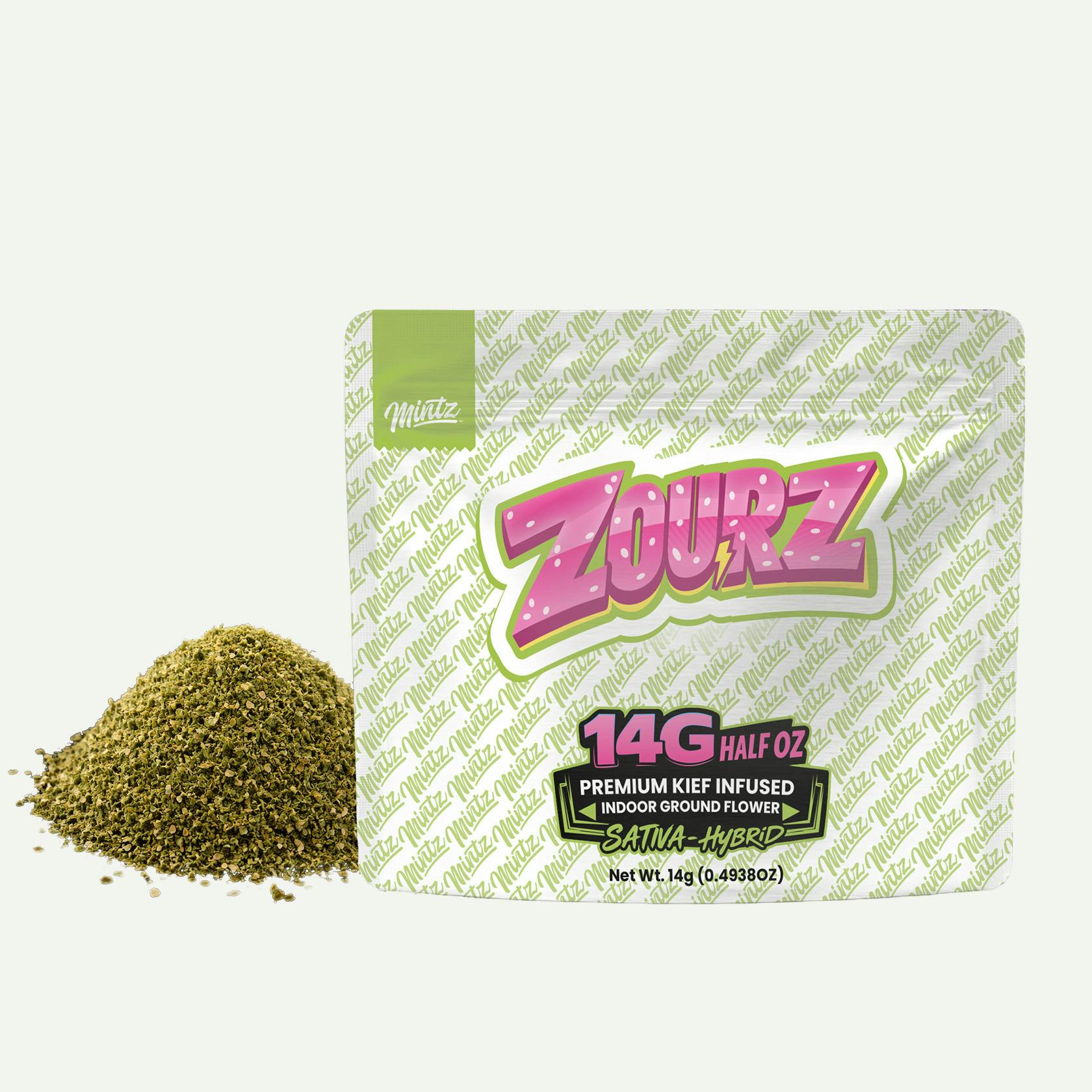 Mintz | Zourz | 14G Kief Infused Ground Flower