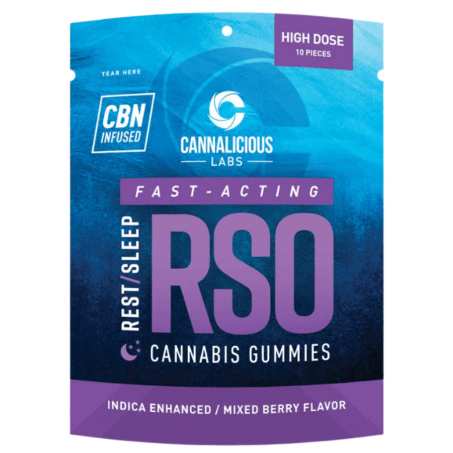 RSO Mixed Berry Rest Gummies 200mg - REC