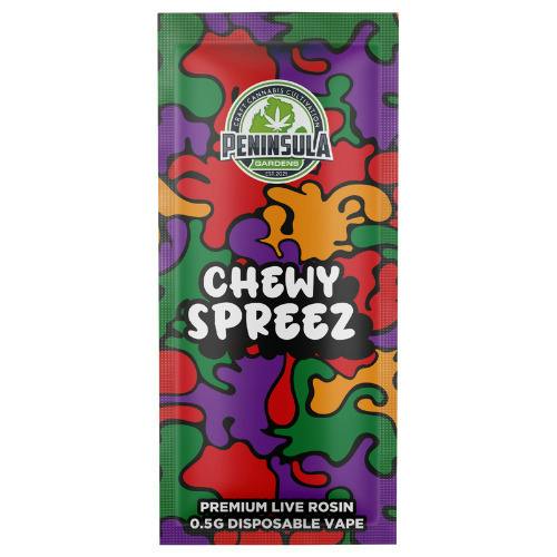 Peninsula Gardens Chewy Sprees Live Rosin Disposable Vape Pen 0.5g