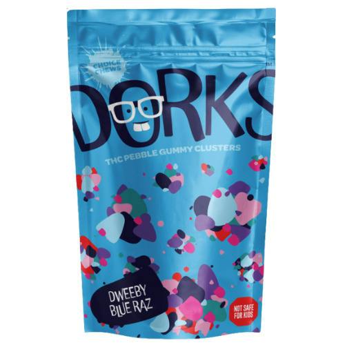Choice Dorks Dweeby Blue Raz Sativa Gummy Clusters 200mg THC
