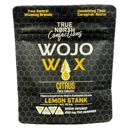 True North Collective x WOJO Lemon Stank Rosin Infused Vegan Gummies 200mg THC