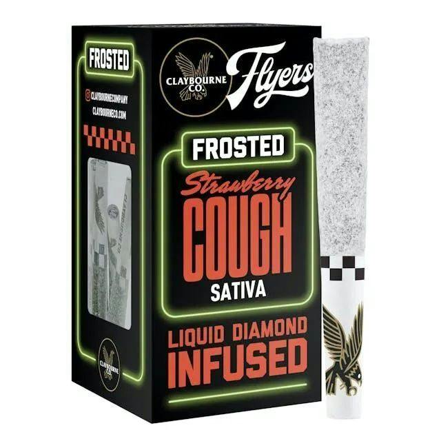 CLAYBOURNE CO - FROSTED FLYERS INFUSED PREROLL 5PK [2.5G] STRAWBERRY COUGH