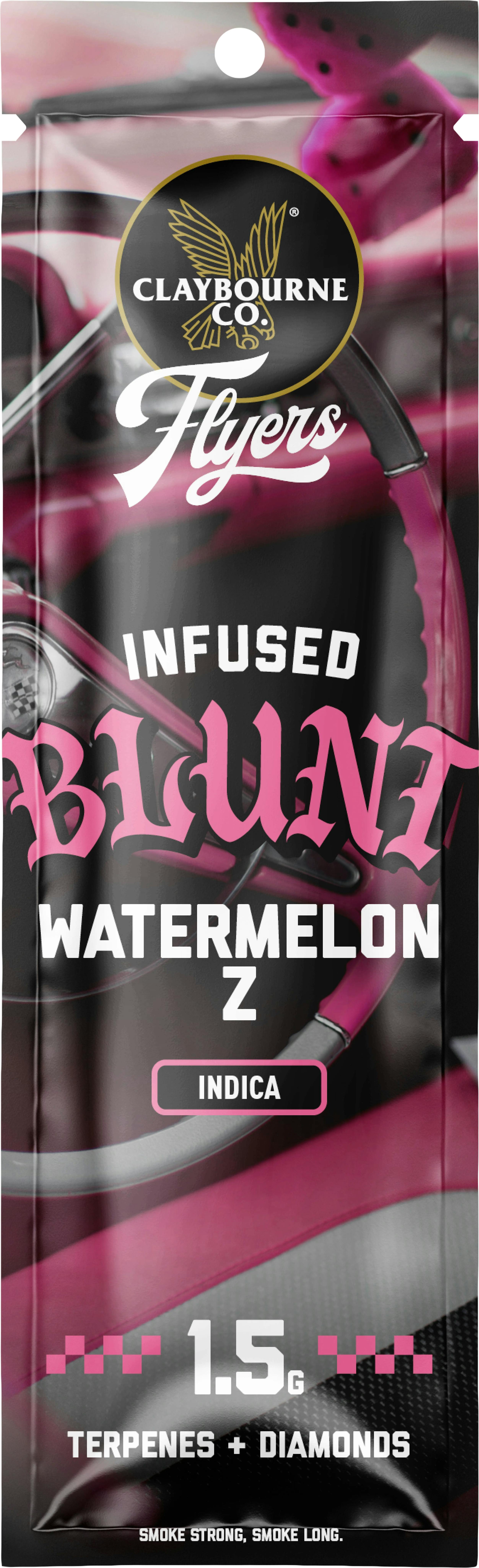 CLAYBOURNE CO - FLYERS INFUSED BLUNT PREROLL [1.5G] WATERMELON Z