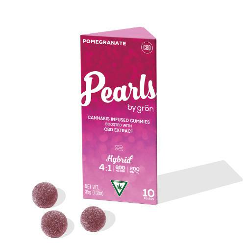 Pearls by Gron 200mg 1:4 THC:CBD Gummies Pomegranate