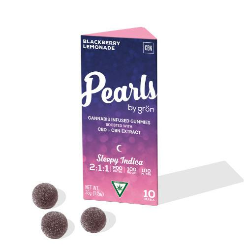 Pearls by Gron 200mg 1:1:1 THC:CBD:CBN Gummies Blackberry Lemonade