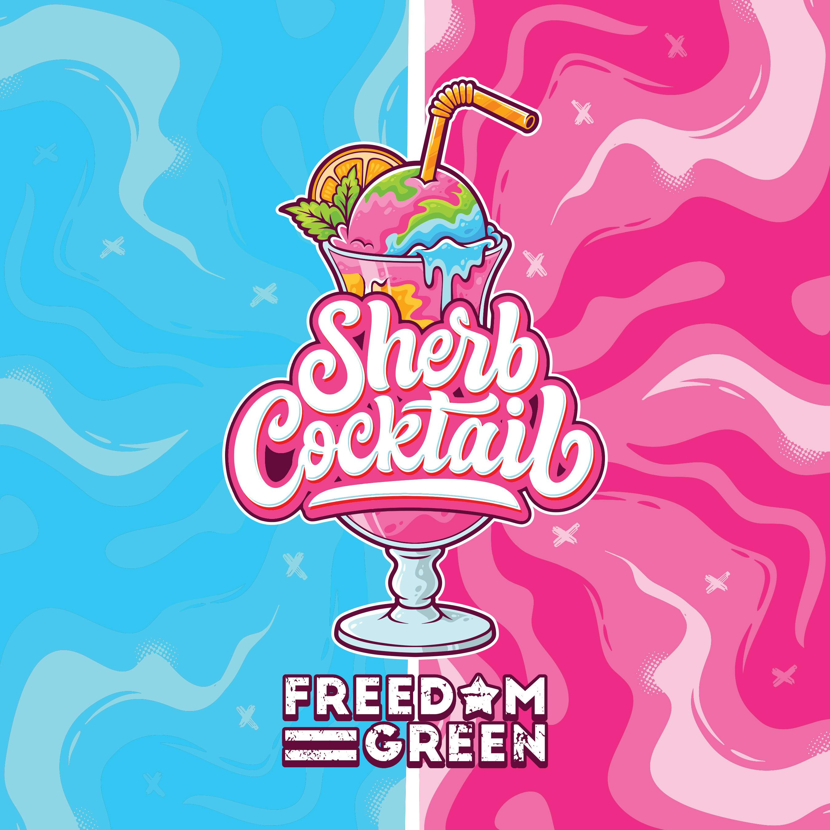 Freedom Green Farms Flower Sherb Cocktail
