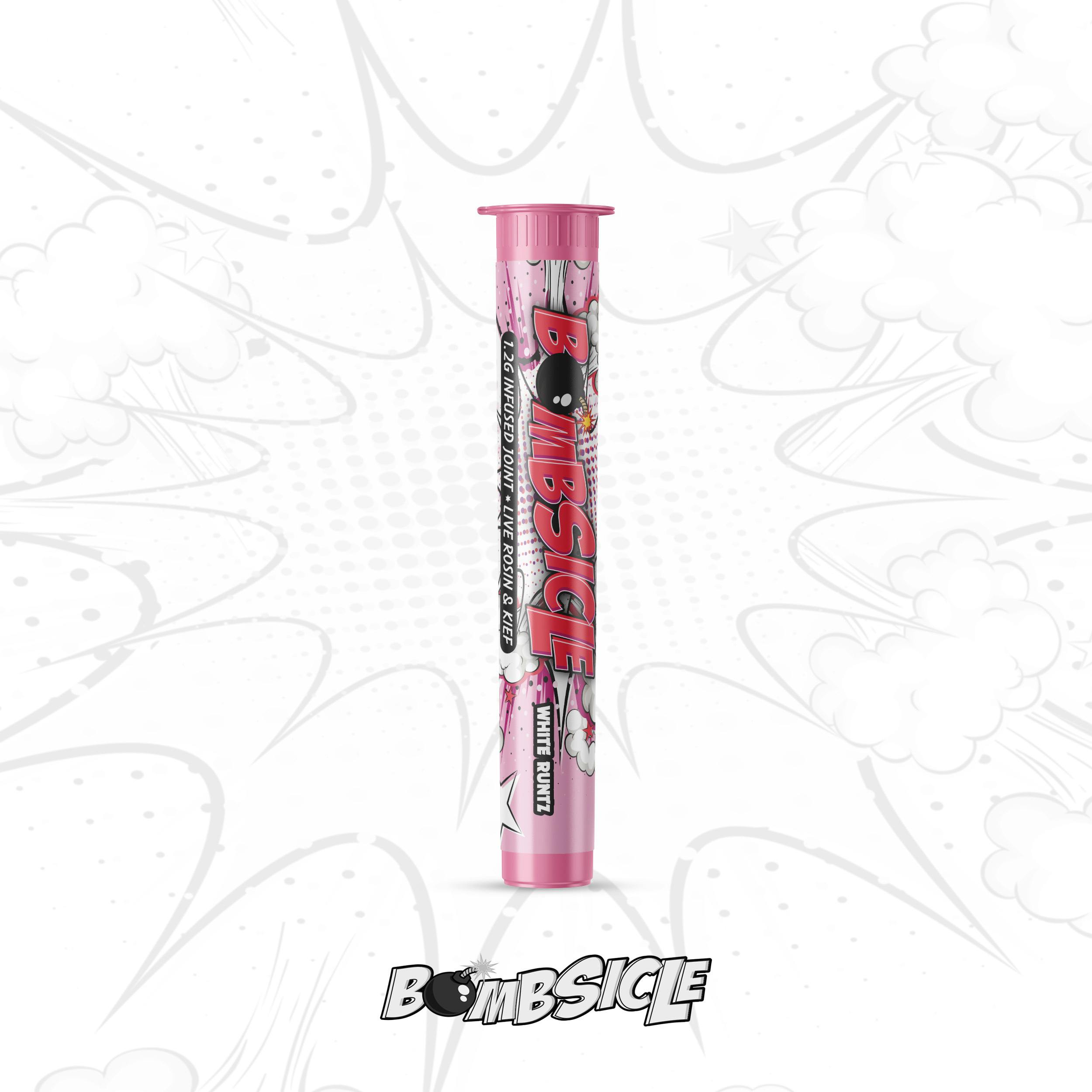 Bombsicle 1.2g Rosin & Kief Infused Preroll White Runtz