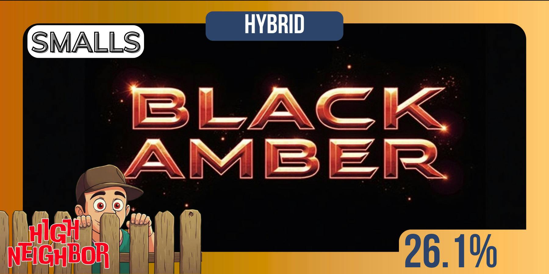 High Neighbor Flower Smalls Black Amber