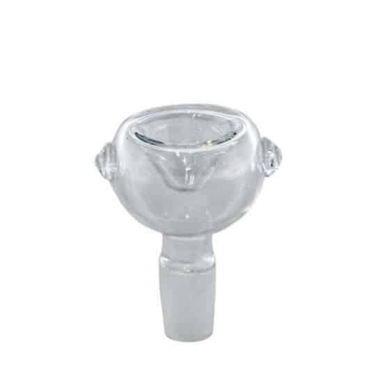 LuvBuds - Glass on Glass 14mm Male Bowl - Clear