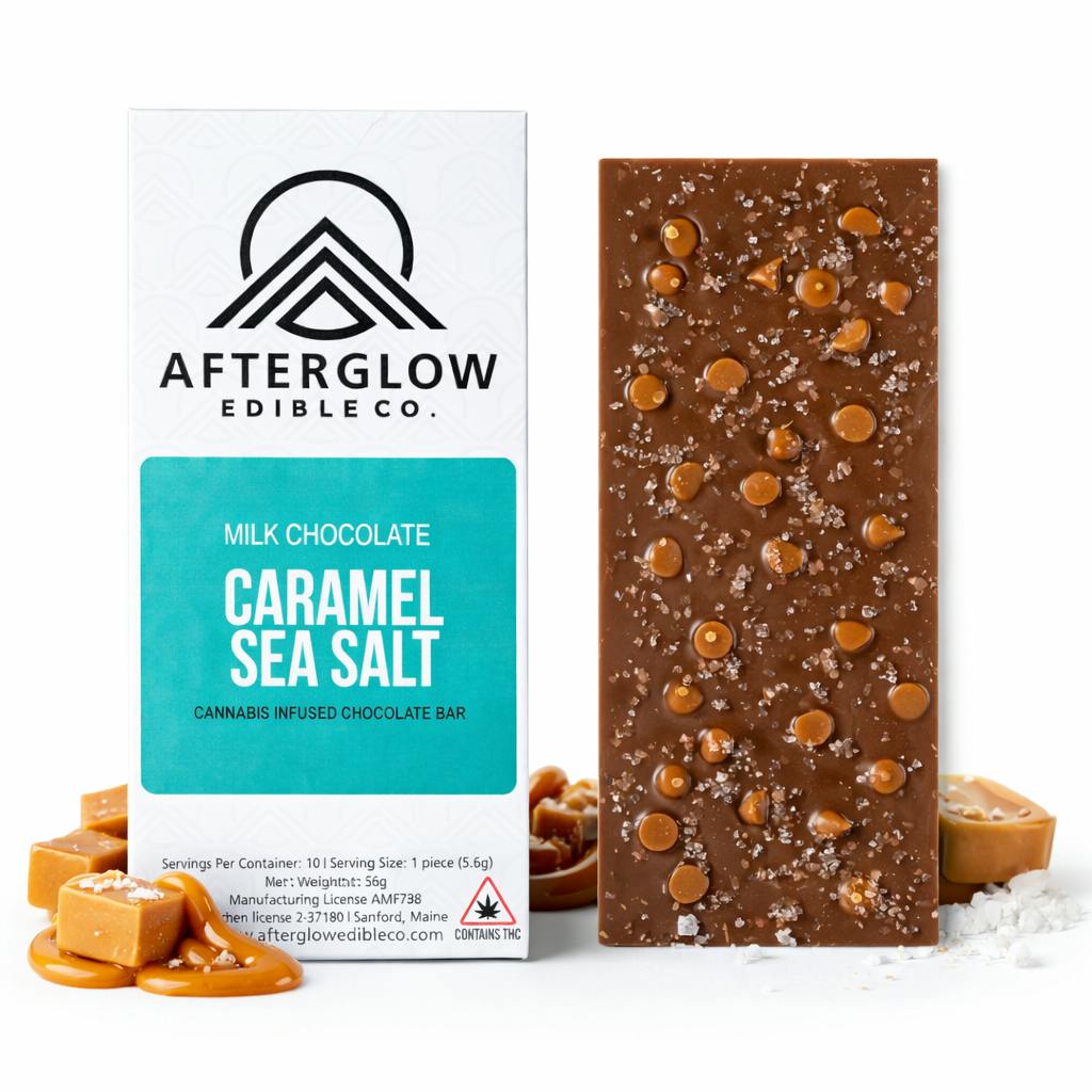 Afterglow | Chocolate Bar | Caramel Sea Salt | 100mg
