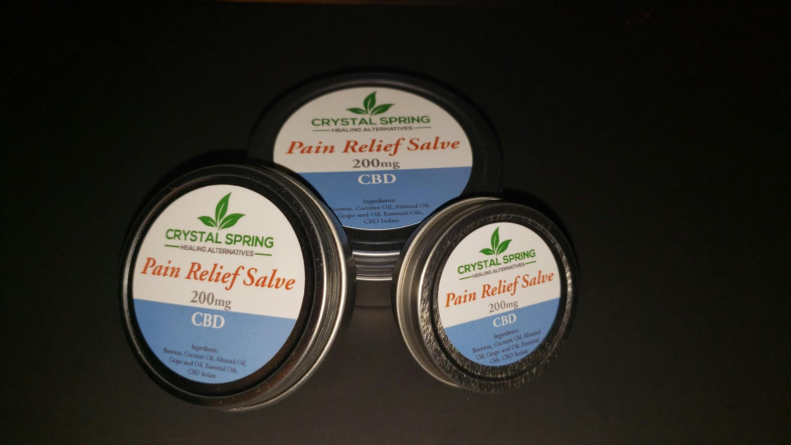 CBD Pain Relief Salve 1oz at Crystal Spring Healing Alternatives