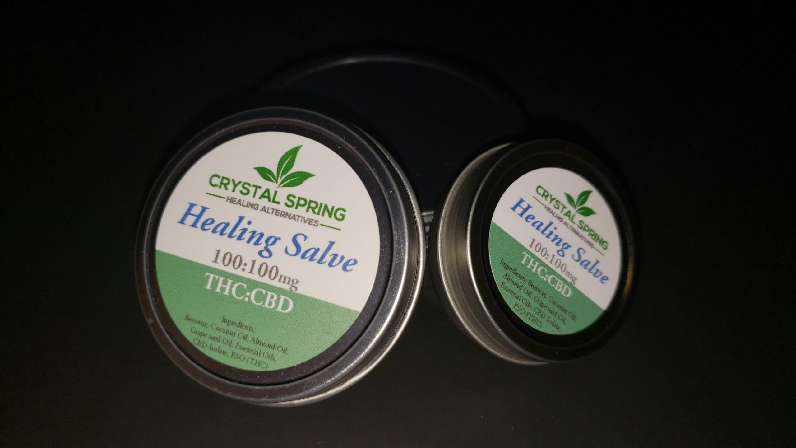 THC&CBD Healing Salve 1 oz at Crystal Spring Healing Alternatives