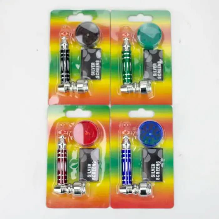 Acrylic Grinder Rolling Club Portable 2-in-1 Plastic Grinder & Metal Pipe